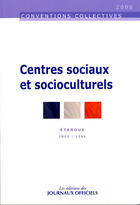 Couverture du livre « Centres sociaux et socioculturels » de  aux éditions Direction Des Journaux Officiels