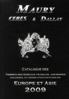 Couverture du livre « Catalogue des timbres Europe et Asie (édition 2009) » de  aux éditions Dallay