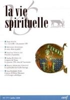 Couverture du livre « La vie spirituelle n 777 » de  aux éditions Cerf