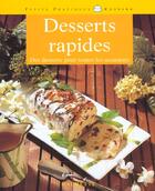 Couverture du livre « Desserts Rapides » de Elisa Vergne aux éditions Hachette Pratique