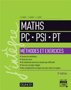 Couverture du livre « Mathématiques méthodes et exercices PC-PSI-PT (3e édition) » de Jean-Marie Monier aux éditions Dunod