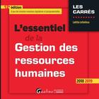 Couverture du livre « L'essentiel de la gestion des ressources humaines (édition 2018/2019) » de Laetitia Lethielleux aux éditions Gualino Editeur