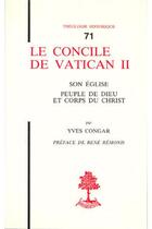 Couverture du livre « TH n°71 - Le concile de Vatican II » de Yves Congar aux éditions Beauchesne