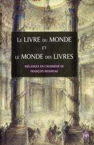 Couverture du livre « Livre du monde et le monde des livres » de Versini/Ferreyr aux éditions Sorbonne Universite Presses