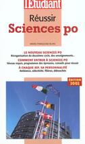Couverture du livre « Reussir sciences po ; edition 2002 » de Marie-Francoise Blain aux éditions L'etudiant