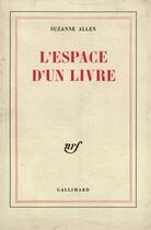 Couverture du livre « L'espace d'un livre » de Suzanne Allen aux éditions Gallimard