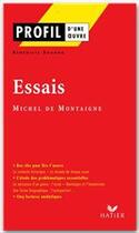 Couverture du livre « Essais de Michel de Montagne » de Benedicte Boudou aux éditions Hatier