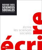 Couverture du livre « Revue Des Sciences Sociales, N 36/2006. Ecrire Les Sciences Sociales » de Hintermeyer Pascal aux éditions Pu De Strasbourg