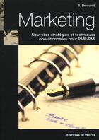 Couverture du livre « Marketing » de Bernardi aux éditions De Vecchi