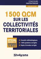 Couverture du livre « 1500 QCM sur les collectivités territoriales » de Caroline De Vries aux éditions Studyrama