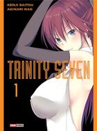 Couverture du livre « Trinity Seven Tome 1 » de Kenji Saito et Akinari Nao aux éditions Panini