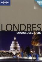 Couverture du livre « Londres en quelques jours » de Joe Bindloss aux éditions Lonely Planet France
