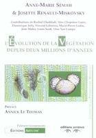 Couverture du livre « L'evolution de la vegetation depuis deux millions d'annees » de Anne-Marie Semah aux éditions Errance