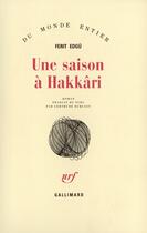 Couverture du livre « Une saison à Hakkâri » de Ferit Edgü aux éditions Gallimard