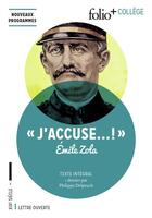 Couverture du livre « J'accuse » de Émile Zola aux éditions Folio