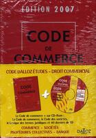 Couverture du livre « Code de commerce 2007 » de Rontchevsky/Chevrier aux éditions Dalloz