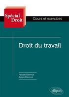 Couverture du livre « Spécial Droit ; droit du travail » de Pascale Etiennot et Agnes Etiennot aux éditions Ellipses