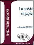 Couverture du livre « La poesie engagee » de Moyse aux éditions Ellipses Marketing