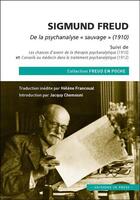 Couverture du livre « Sigmund Freud, de la psychanalyse 