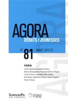 Couverture du livre « REVUE AGORA DEBATS JEUNESSES » de  aux éditions Presses De Sciences Po