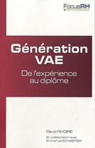 Couverture du livre « Génération VAE » de David Rivoire aux éditions Studyrama