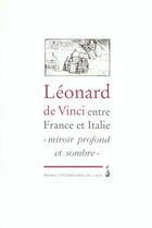 Couverture du livre « Leonard de vinci entre france et italie » de Fabrizio-Costa Silvi aux éditions Pu De Caen