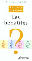 Couverture du livre « Peut on prevenir l'hepathite c et ses complications » de Pol S aux éditions Sefi