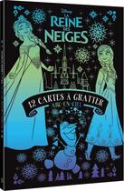 Couverture du livre « Reine des neiges - 12 cartes a gratter arc-en-ciel » de  aux éditions Disney Hachette