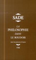 Couverture du livre « La philosophie dans le boudoir etui » de Sade D.A.F. De aux éditions Folio