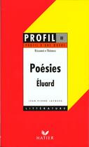 Couverture du livre « Poésies, de Paul Eluard » de Jean-Pierre Jacques aux éditions Hatier