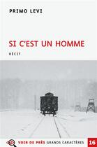 Couverture du livre « Si c'est un homme » de Primo Levi aux éditions Voir De Pres