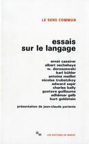 Couverture du livre « Essais sur le langage » de  aux éditions Minuit