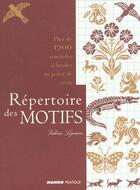 Couverture du livre « Répertoire des motifs » de Valerie Lejeune aux éditions Mango