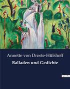 Couverture du livre « Balladen und Gedichte » de Von Droste H Ls aux éditions Culturea