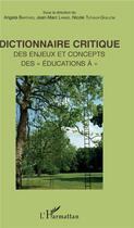 Couverture du livre « Dictionnaire critique des enjeux et concepts des 