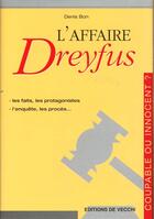 Couverture du livre « L'affaire dreyfus » de Denis Bon aux éditions De Vecchi