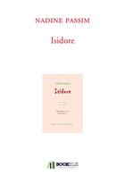 Couverture du livre « Isidore » de Passim Nadine aux éditions Bookelis