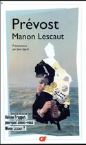 Couverture du livre « Manon Lescaut » de Abbé Prévost aux éditions Flammarion