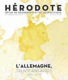 Couverture du livre « H175 : l'allemagne trente ans apres la chute du mur de berlin » de Revue Hérodote aux éditions La Decouverte