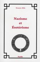 Couverture du livre « Nazisme et ésoterisme » de Ernesto Mila aux éditions Pardes