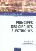 Couverture du livre « Principes des circuits électriques » de Dixneuf+Bellouvet aux éditions Dunod