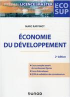 Couverture du livre « Économie du développement (2e édition) » de Marc Raffinot aux éditions Dunod