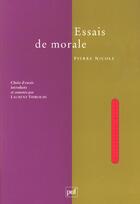 Couverture du livre « Essais de morale » de Nicole Pierre aux éditions Puf