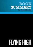 Couverture du livre « Summary: Flying High : Review and Analysis of William F. Buckley Jr.'s Book » de Businessnews Publish aux éditions Political Book Summaries