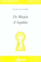 Couverture du livre « De magia d'apulee » de Puccini-Delbey G. aux éditions Atlande Editions