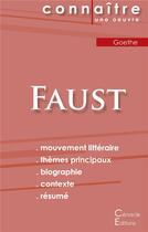 Couverture du livre « Faust, de Johann Wolfgang von Goethe » de  aux éditions Editions Du Cenacle