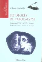 Couverture du livre « Les degrés de l'apocalypse » de Claude Guerillot aux éditions Vega