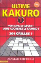 Couverture du livre « Utime kakuro volume 1 » de Chisholm-A aux éditions City