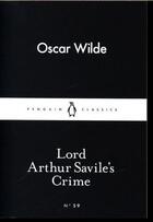 Couverture du livre « Lord Arthur Savile'S Crime » de Oscar Wilde aux éditions Adult Pbs
