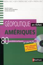 Couverture du livre « Géopolitique en fiches ; Amérique (édition 2008) » de Rene-Eric Dagorn aux éditions Nathan